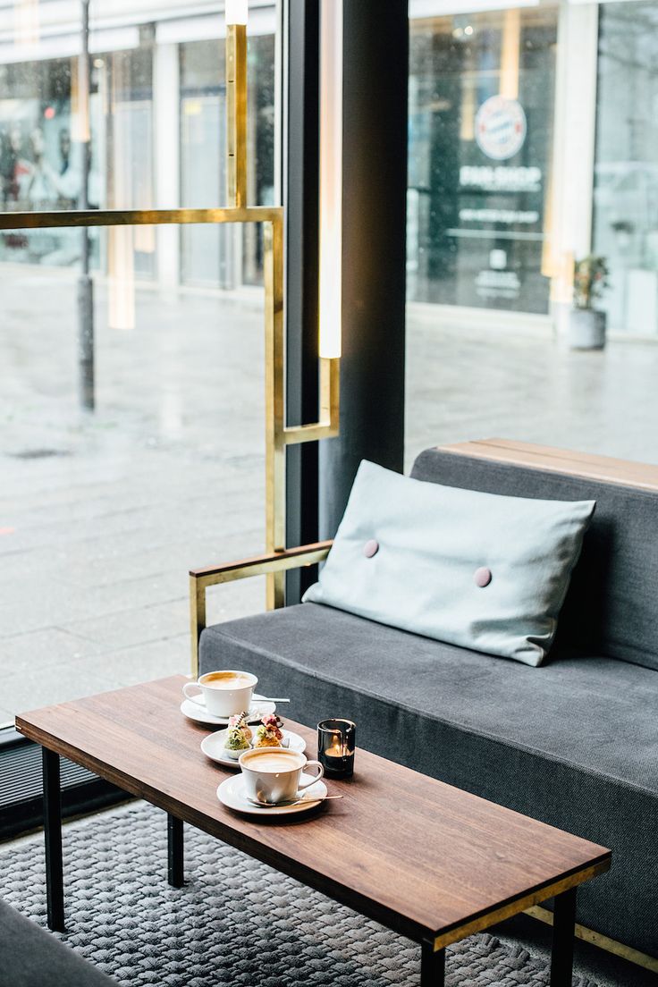 Mid century timeless elegance stands out in this modern bar in Munich