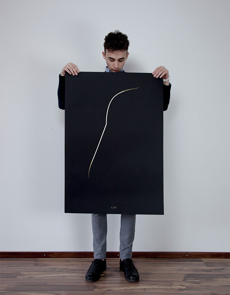THE THIN GOLD LINE – MINIMAL LUXURY POSTERS