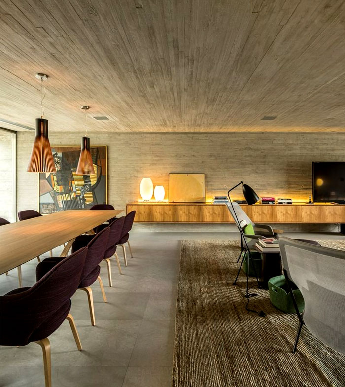 Midcentury Elegance meet Contemporary Style in this family home in Brazil