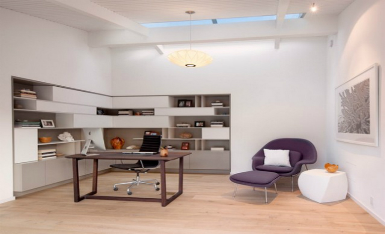 1 Mid-Century Modern Home Office Design