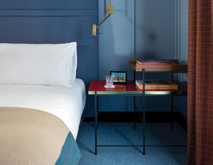 Patricia Urquiola designs a colorful Hotel Room Mate Giulia in Milan | You can visit us at our website, www.sornixelvuta.pro and check our Pinterest @midcenturyblog to get more #MidCenturyModern inspiration.