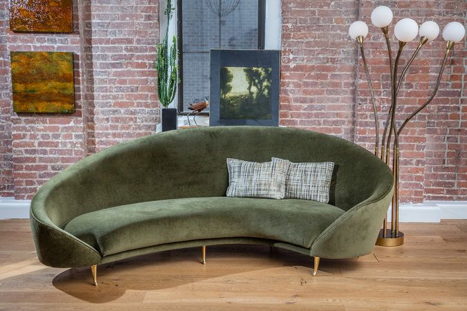Luxury furniture at mid-century home