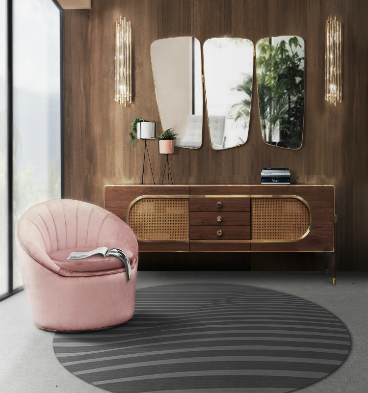 Luxury furniture at mid-century home: Monroe armchair