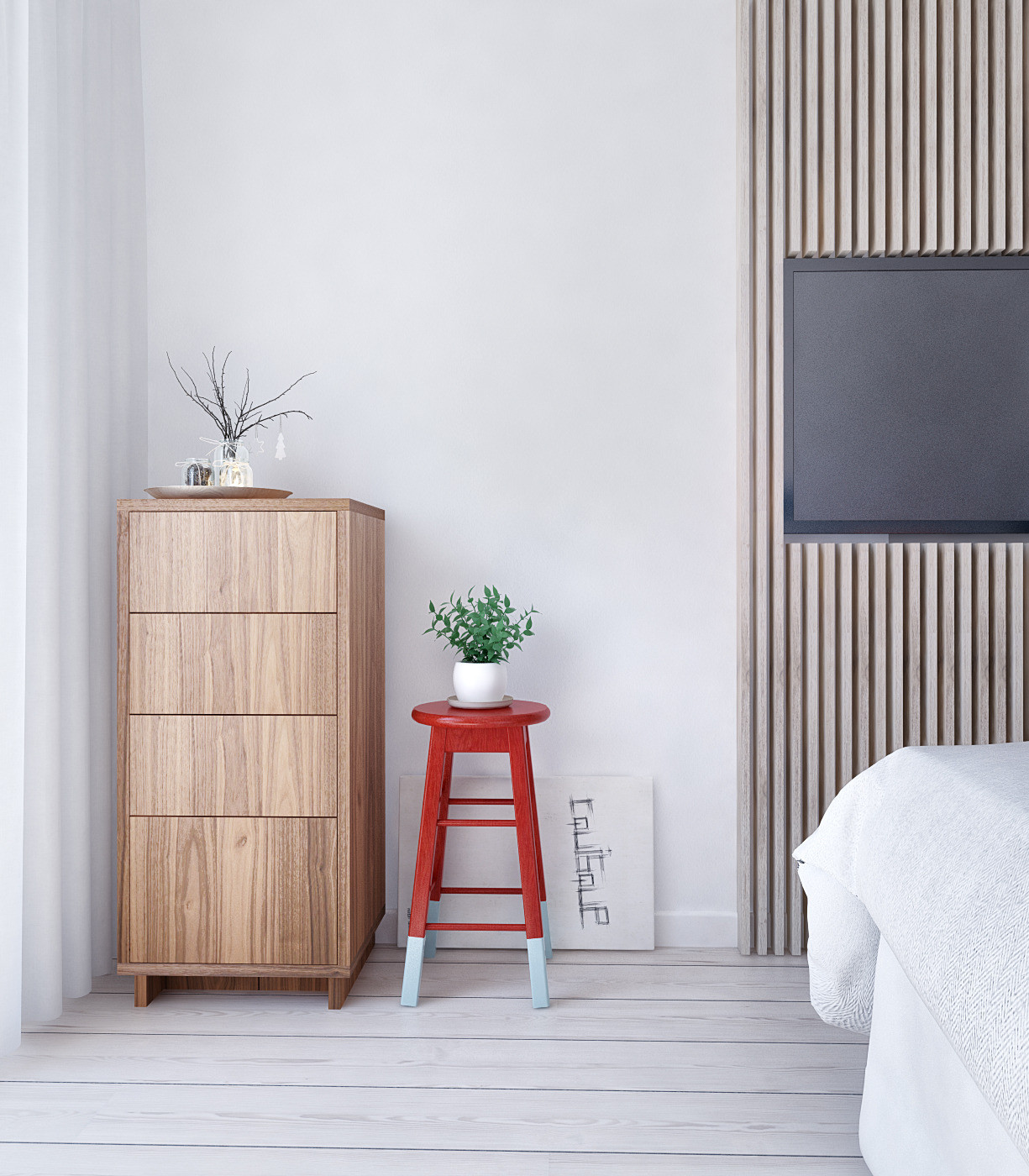 Mid-century style apartment: perfect balance