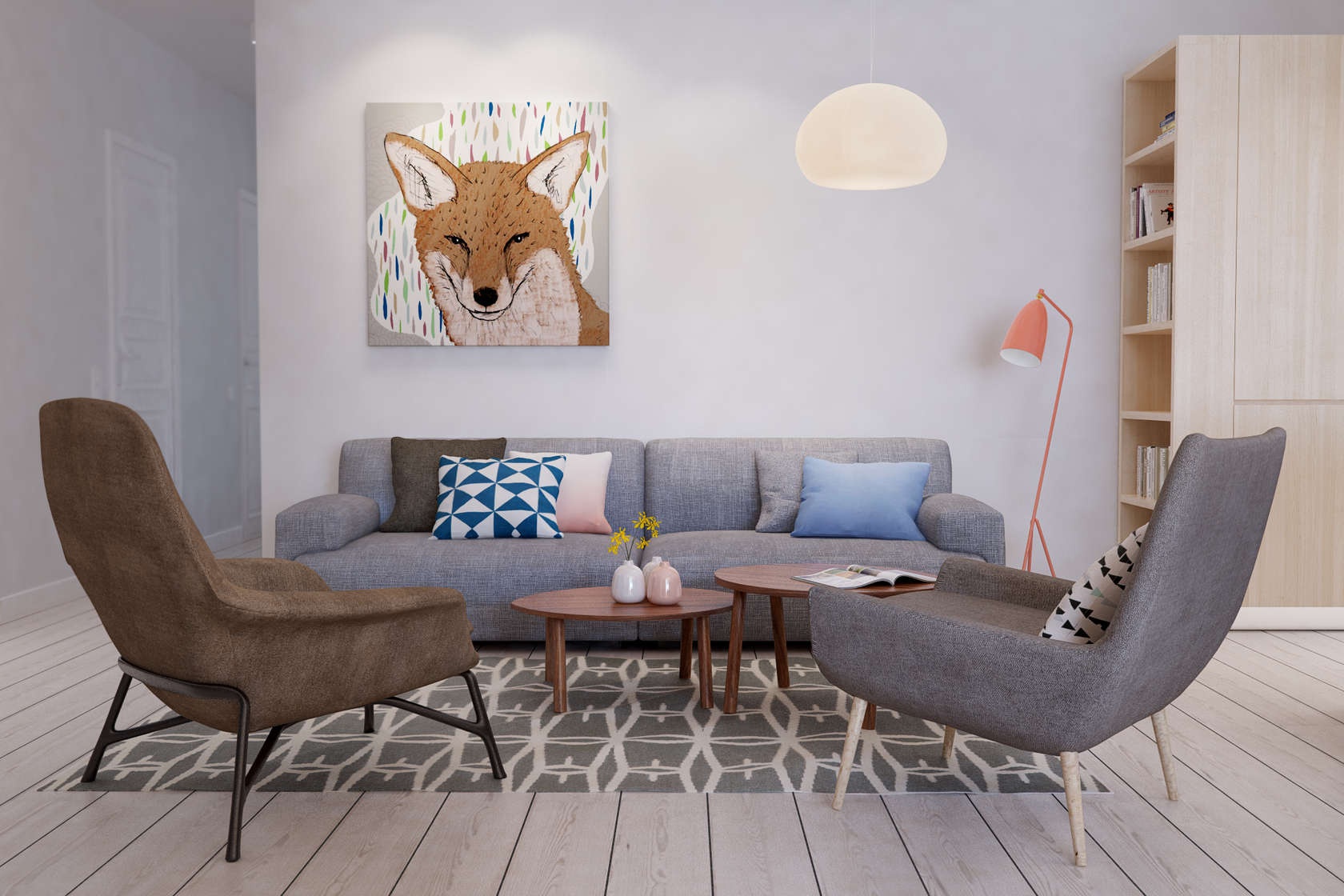 MID-CENTURY STYLE APARTMENT: PERFECT BALANCE