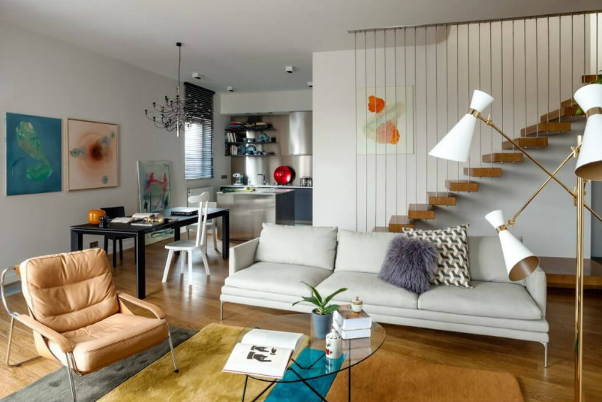 Art Nouveau Design Floods a Mood Works Updated Apartment
