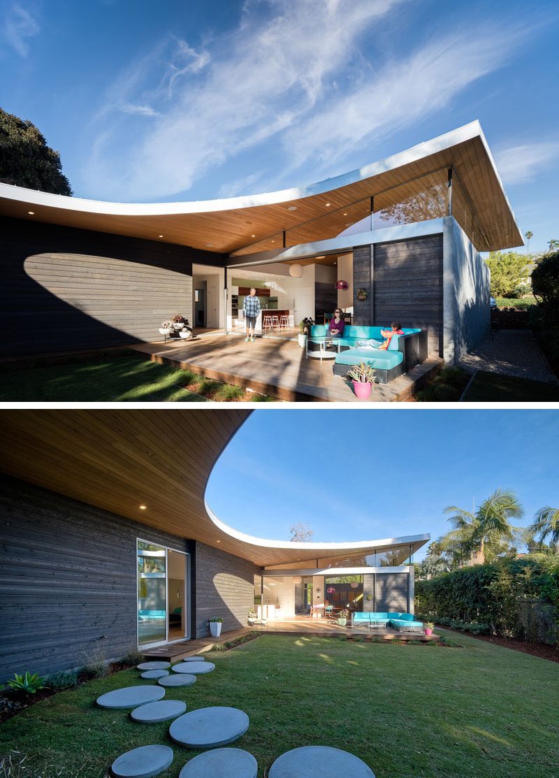 House Tour- A Mid-Century House in California with a Curved Roof