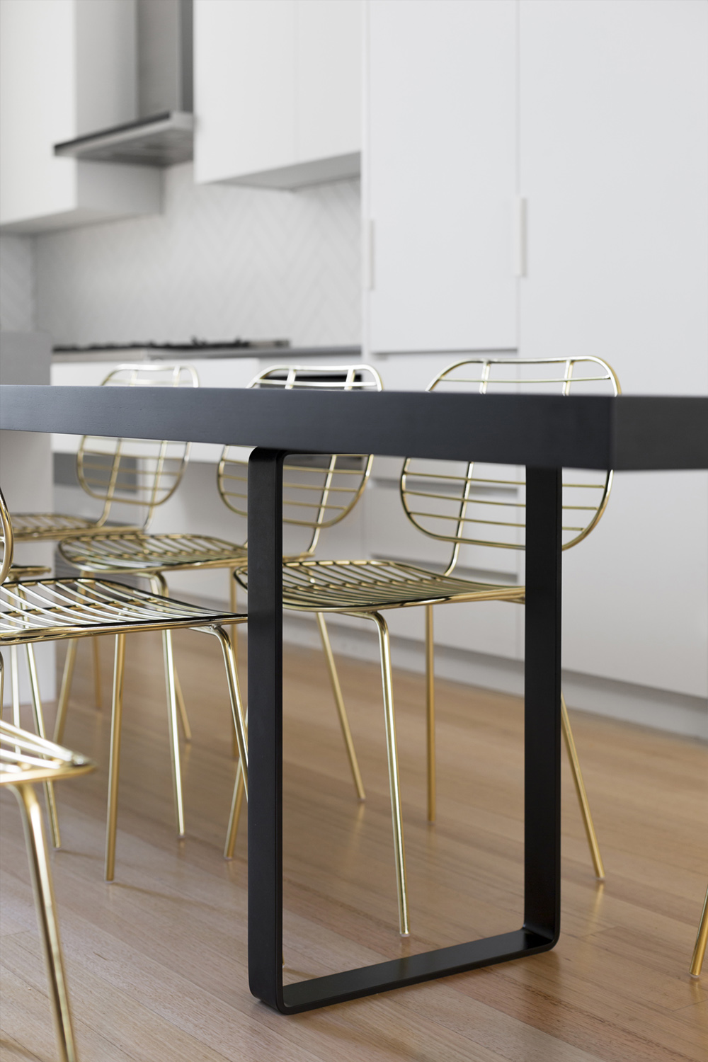 Room of the Week- A Kitchen Remodel Shining with Black and Gold