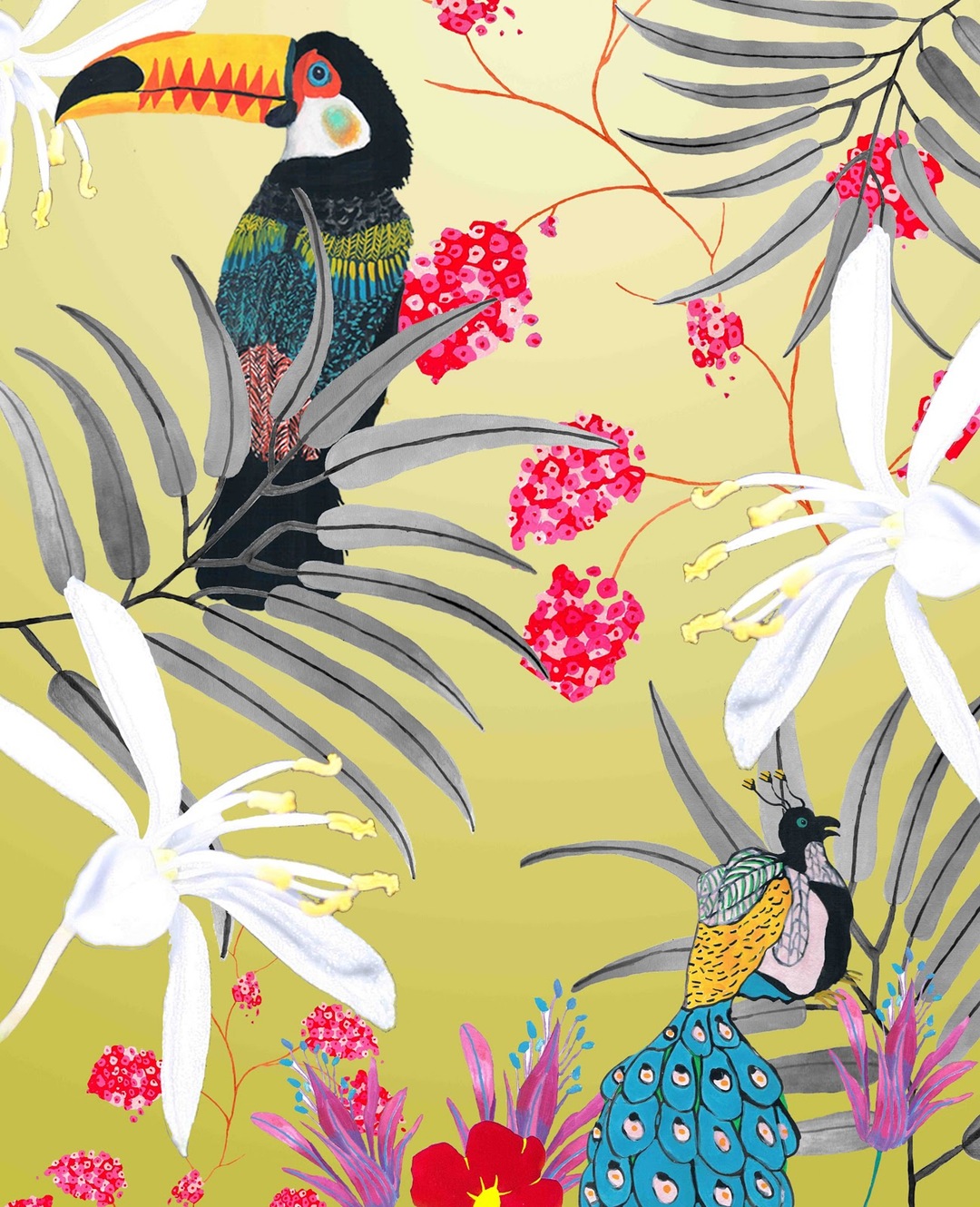 Home Decor Ideas- Palm Springs Inspired Wallpaper Patterns