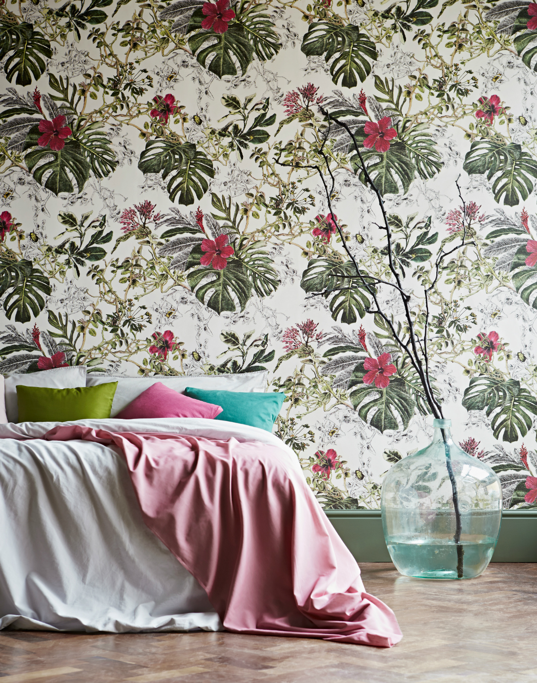 Home Decor Ideas- Palm Springs Inspired Wallpaper Patterns