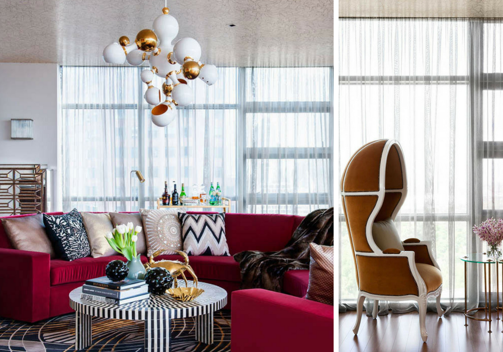 An Exotic Penthouse in Melbourne with Mid-Century Modern Decor Accents