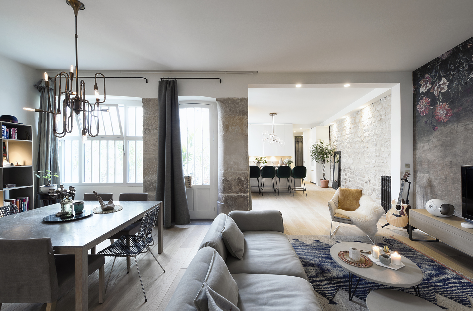 Parisian Inspiration- A Home Makeover and a Mid-Century Sideboard