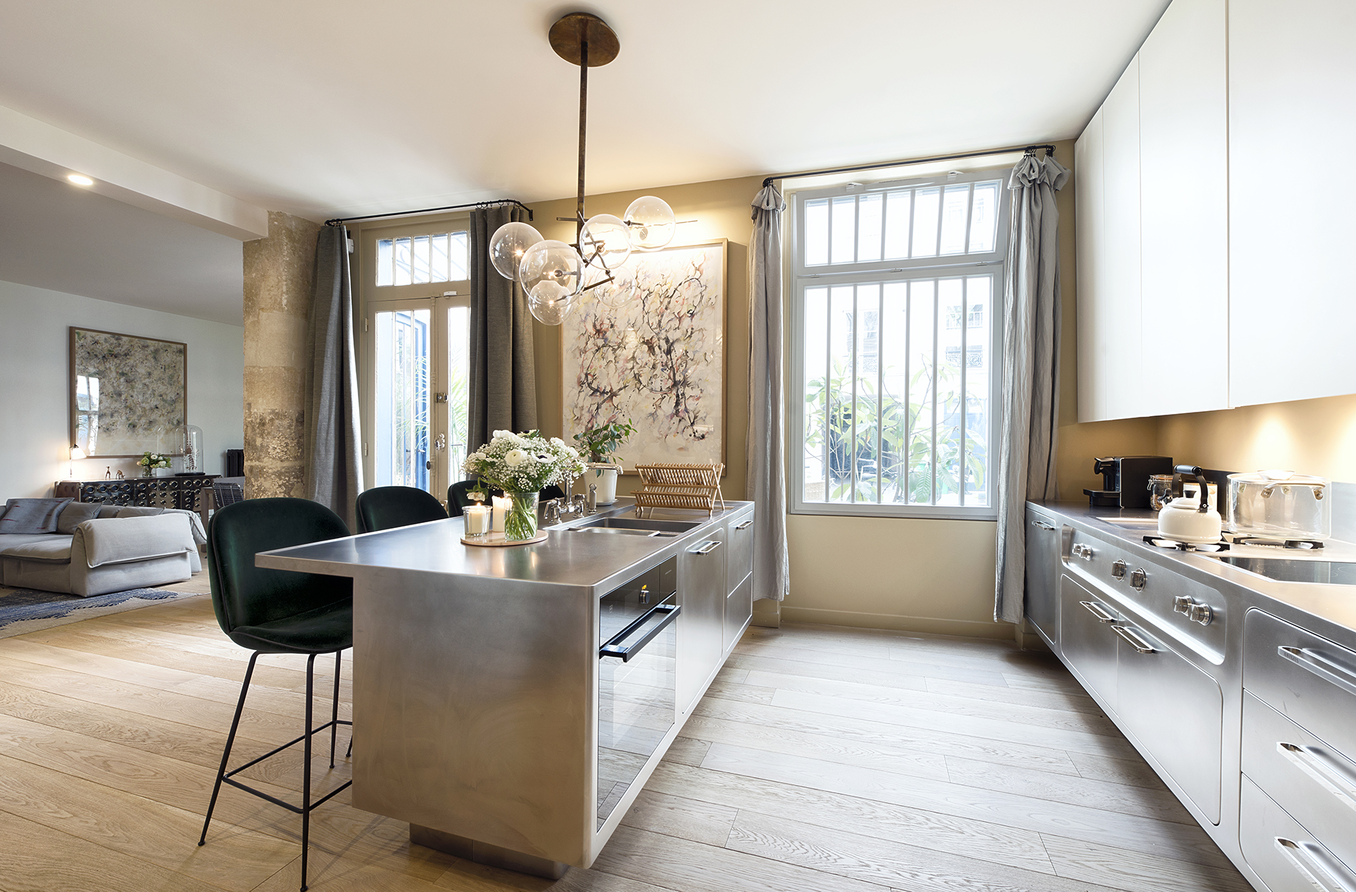 Parisian Inspiration- A Home Makeover and a Mid-Century Sideboard