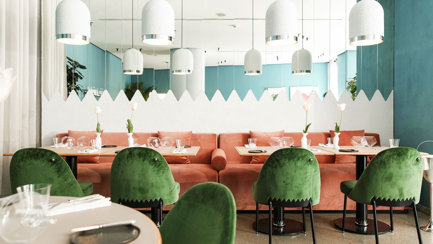 Stepping Inside Kaléo- A Dreamy Restaurant with Mid-Century Furniture