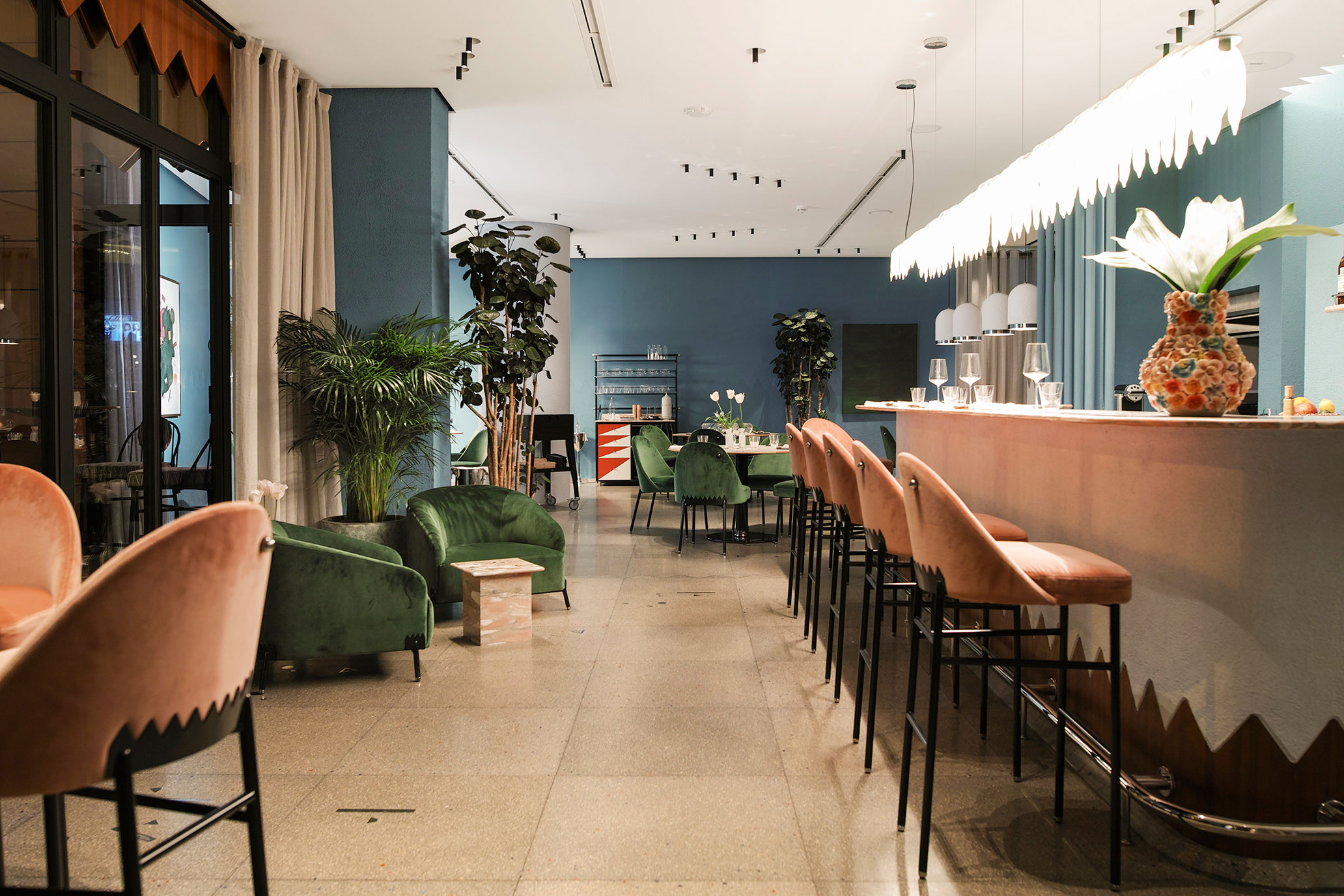 Stepping Inside Kaléo- A Dreamy Restaurant with Mid-Century Furniture
