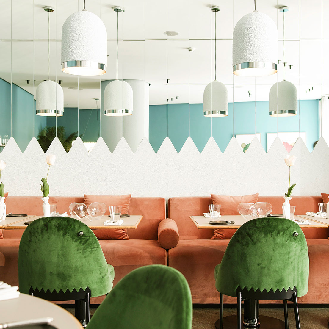 Stepping Inside Kaléo- A Dreamy Restaurant with Mid-Century Furniture