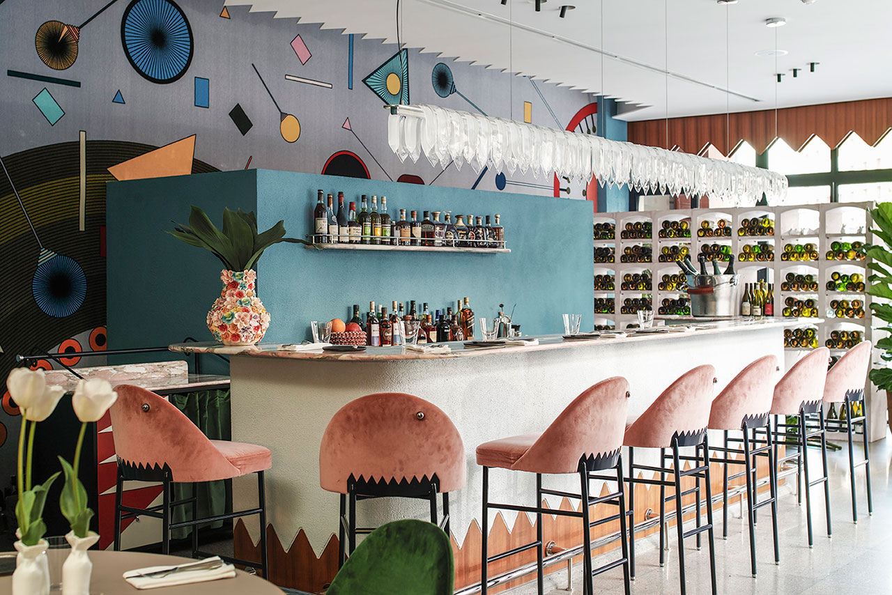 Stepping Inside Kaléo- A Dreamy Restaurant with Mid-Century Furniture