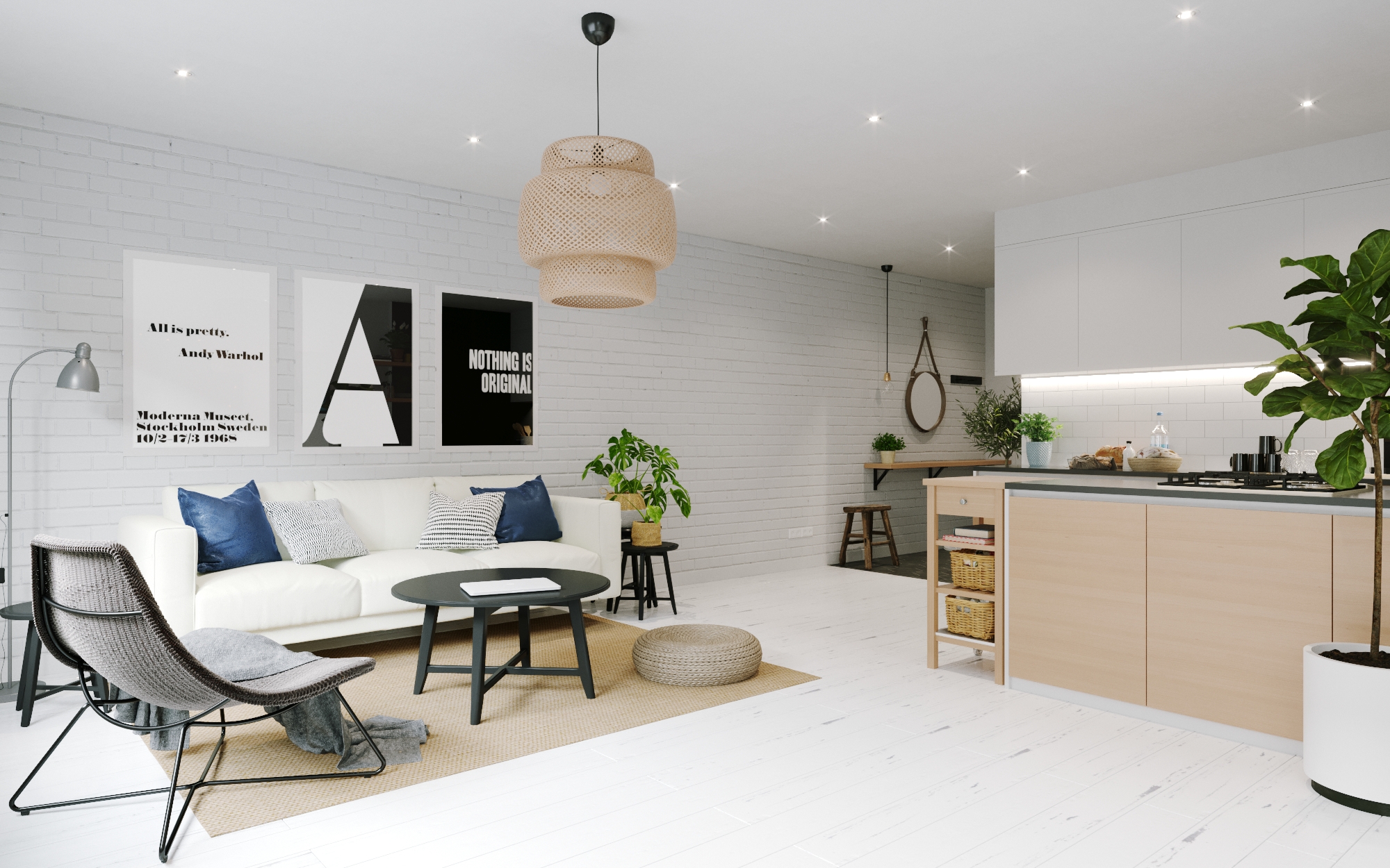 A Small Apartment Boasts A Scandinavian Interior Bliss in Warsaw