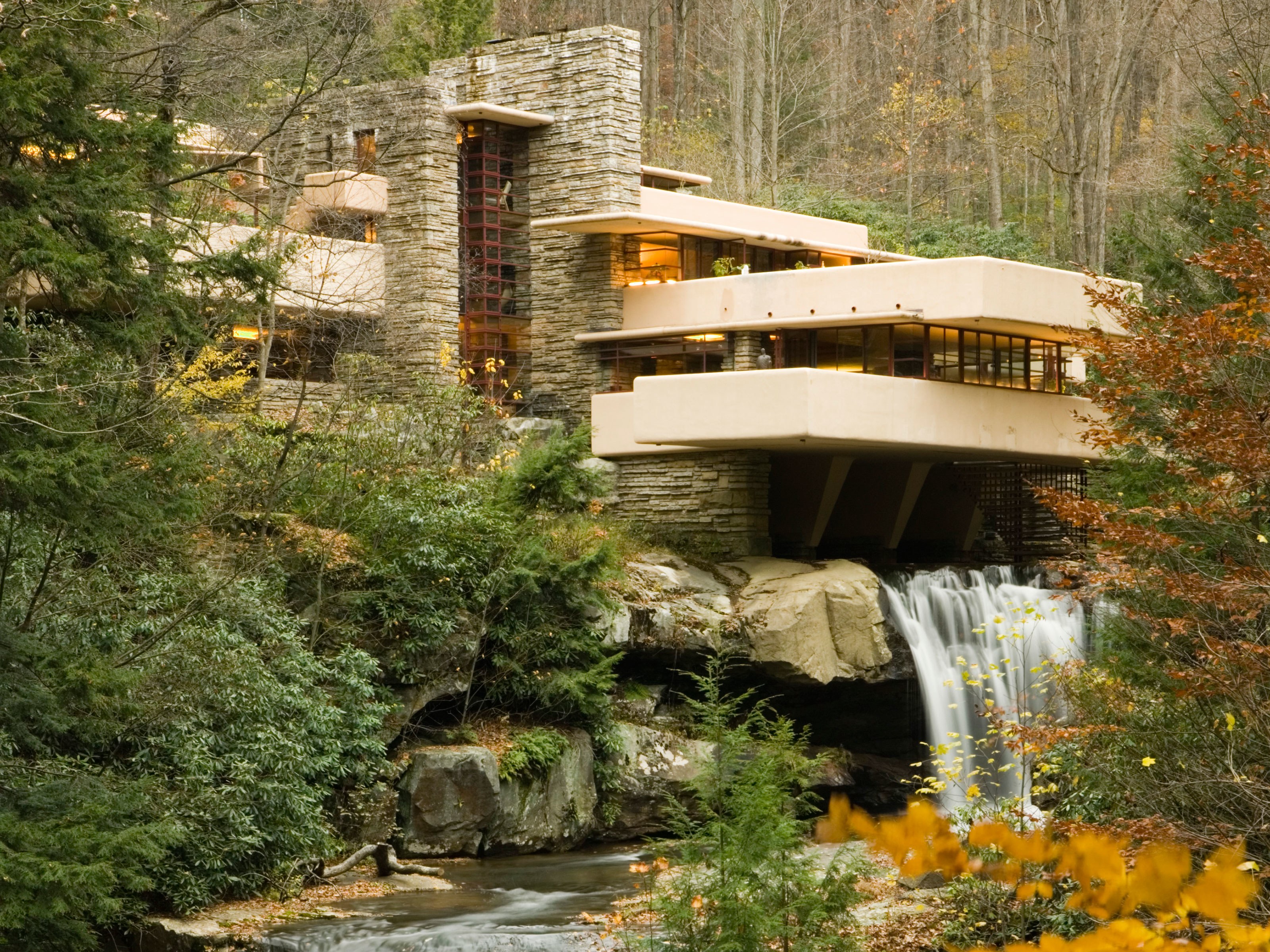 Mid-Century Modern Icons- Falling Water House by Frank Lloyd Wright
