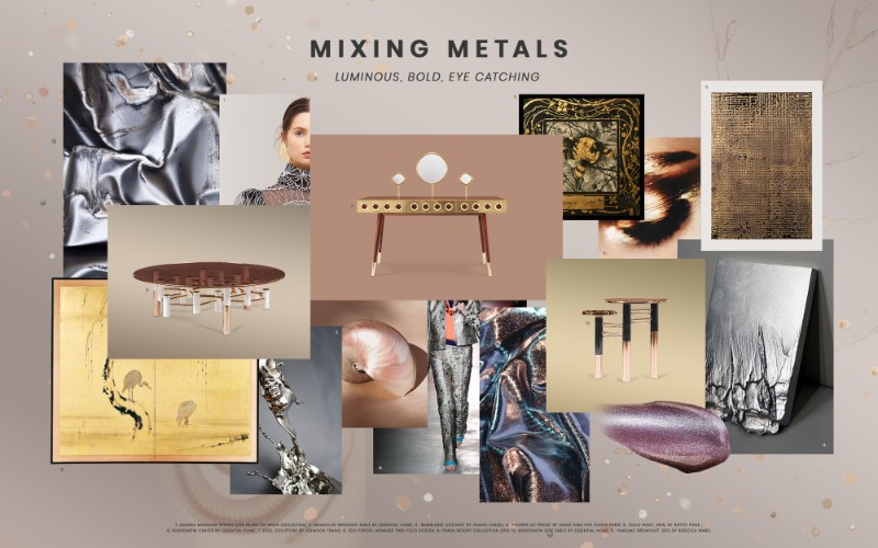 Moodboards For Days: Mixing Metals Design Trend