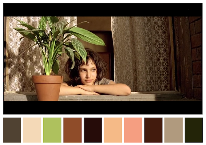 Léon_The-Professional-1994-dir Léon_The-Professional-1994-dir Top 20 Pallette Colors of Iconic Movies_Léon_The Professional (1994) dir. Luc Besson Iconic Movies Top 20 Pallette Colors of Iconic Movies Le on The Professional 1994 dir