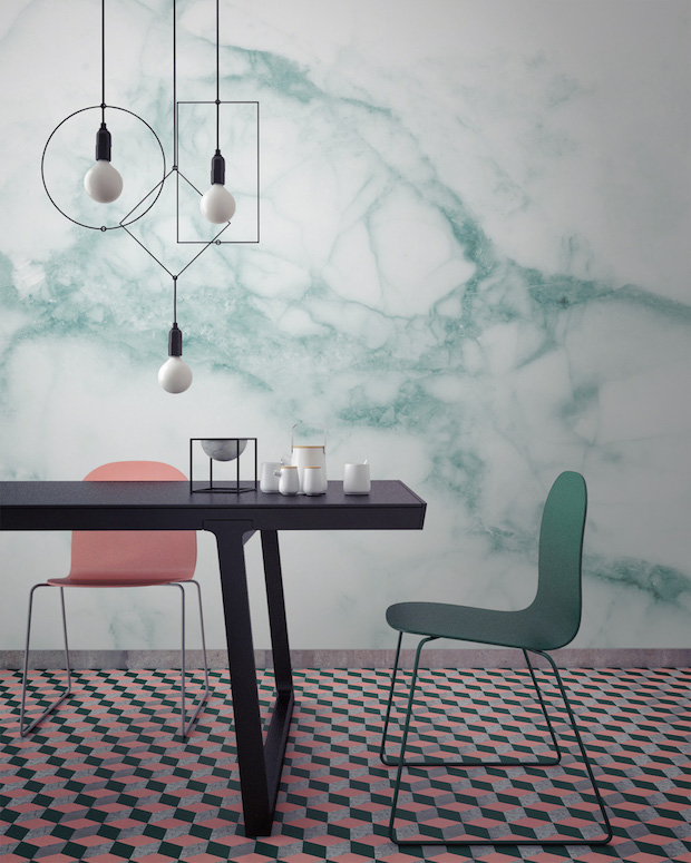 Murals-Wallpaper-Marble-1-White-and-Green-Print Marble Add Marble to your Wallpaper Murals Wallpaper Marble 1 White and Green Print