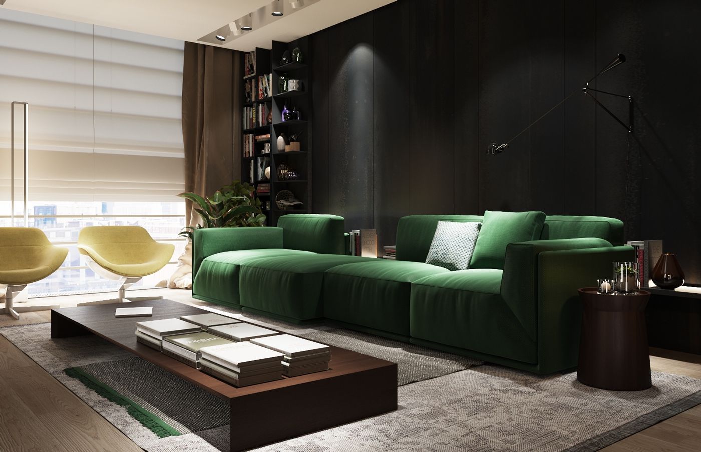 dark-green-1 dark-green-1 trends trends The interior trends you’ll be loving in 2017 dark green 1