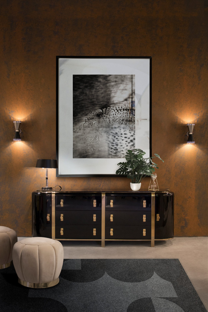 black 50 Unforgettable Black Home Accents and Interior Decorating Ideas Essential Home Kahn Sideboard 01