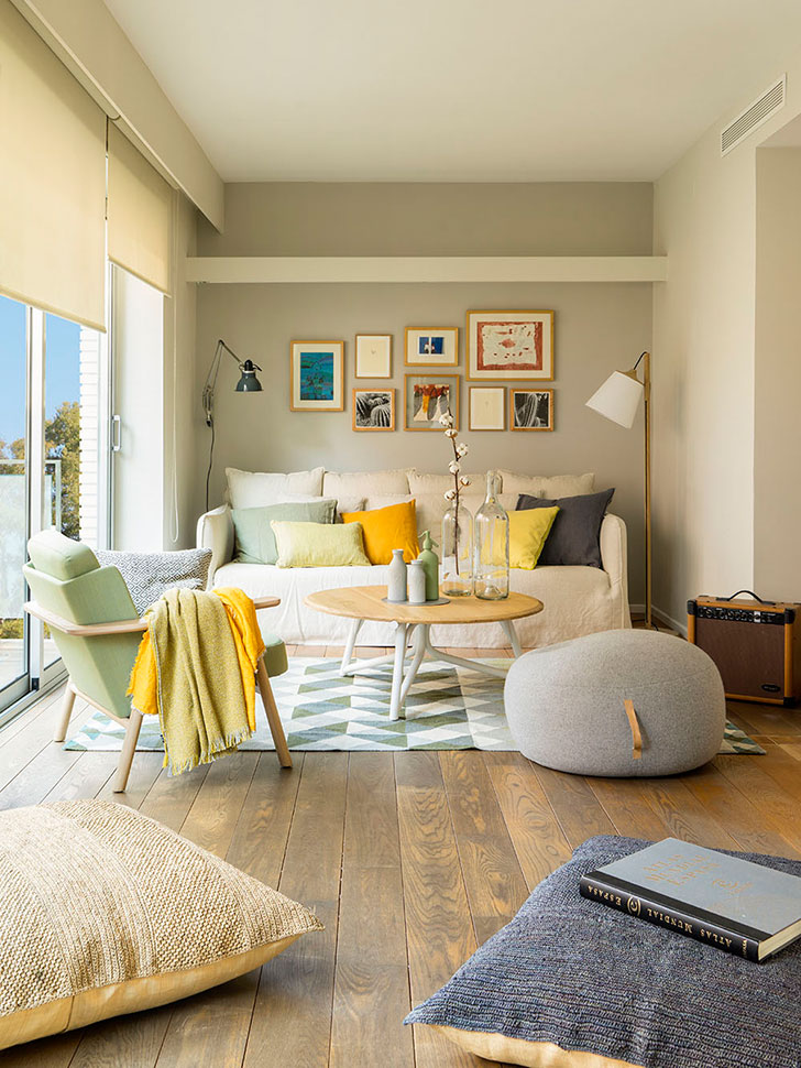 summer interior in barcelona summer interior Summer interior in Barcelona colorful home in barcelona pufikhomes 1