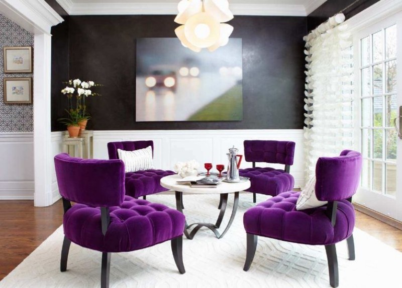 Low-coffee-table-chairs-in-tufted-violet Low-coffee-table-chairs-in-tufted-violet 5 Inspiring Spring Colors for Your Mid-Century Modern Home spring colors 5 Inspiring Spring Colors for Your Mid-Century Modern Home Low coffee table chairs in tufted violet