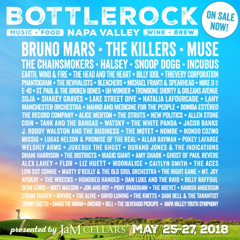The Summer Music Festivals You Can't Miss in 2018! bottlerock Summer Music Festivals The Summer Music Festivals You Can’t Miss in 2018! The Summer Music Festivals You Cant Miss in 2018 bottlerock
