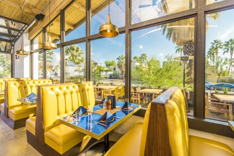 7 Palm Springs Restaurants Where You’ll Want to Celebrate Mother’s Day palm springs restaurants 7 Palm Springs Restaurants Where You’ll Want to Celebrate Mother’s Day draughtsman palm springs booths