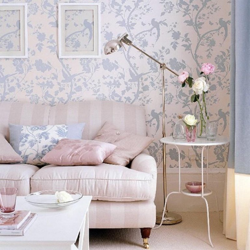 8 Floral Wallpapers that Will Bring the Outdoors Into your Living Room floral wallpapers 8 Floral Wallpapers that Will Bring the Outdoors Into your Living Room disstressed floral wallpaper design