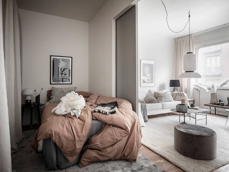 small modern apartment Small Modern Apartment With A Smart Layout And Neutral Colors rimage 10 6