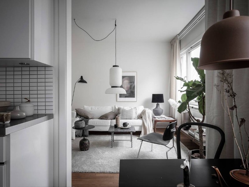 small modern apartment Small Modern Apartment With A Smart Layout And Neutral Colors rimage 6 21