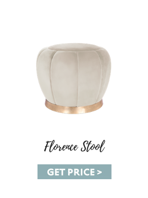 graphic lighting pieces Shop The Room: Graphic Lighting Pieces Meets Mid-Century Vibes florence stool
