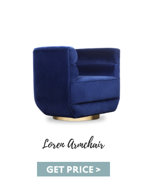 mid-century furniture Shop The Room: Luxury Lighting Pieces & Stunning Mid-Century Furniture loren armchair blue