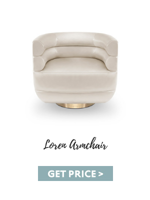 mid-century living rooms Shop The Room: Mid-Century Living Rooms With Contemporary Lamps loren armchair white