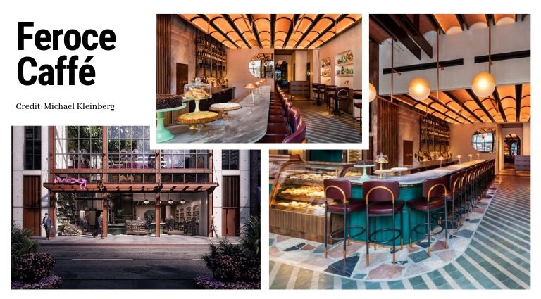 mid-century modern The Mid-Century Modern Vibe Of The Moxy Chelsea Hotel By Rockell Group Feroce Ristorante and Caff   3