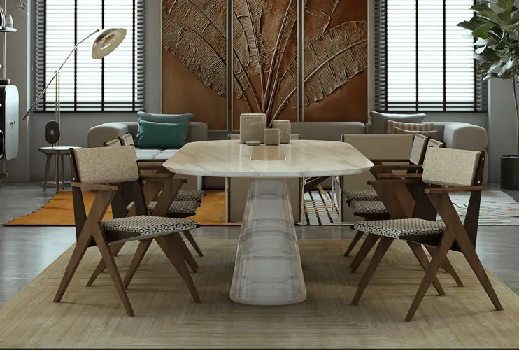 Bertoia Oval Dining Table