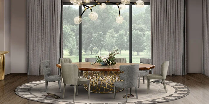 Contemporary Living Room With Green Swivel Armchair by Brabbu