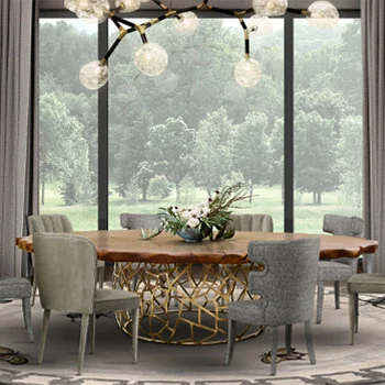 Contemporary Living Room With Green Swivel Armchair by Brabbu
