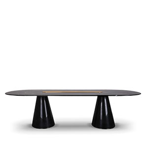 Bertoia Oval dining table
