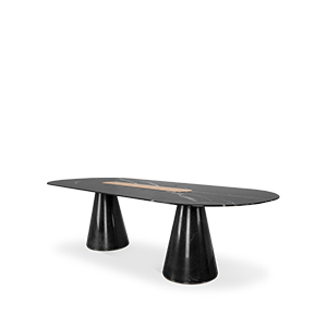Bertoia Oval dining table