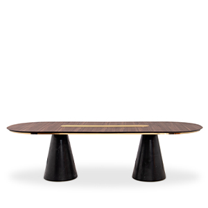 Bertoia Oval dining table