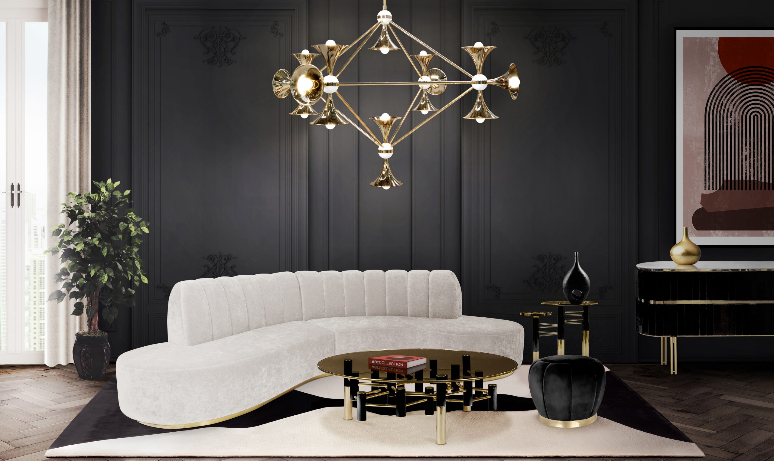 SOPHISTICATED LUXURIOUS LIVING ROOM