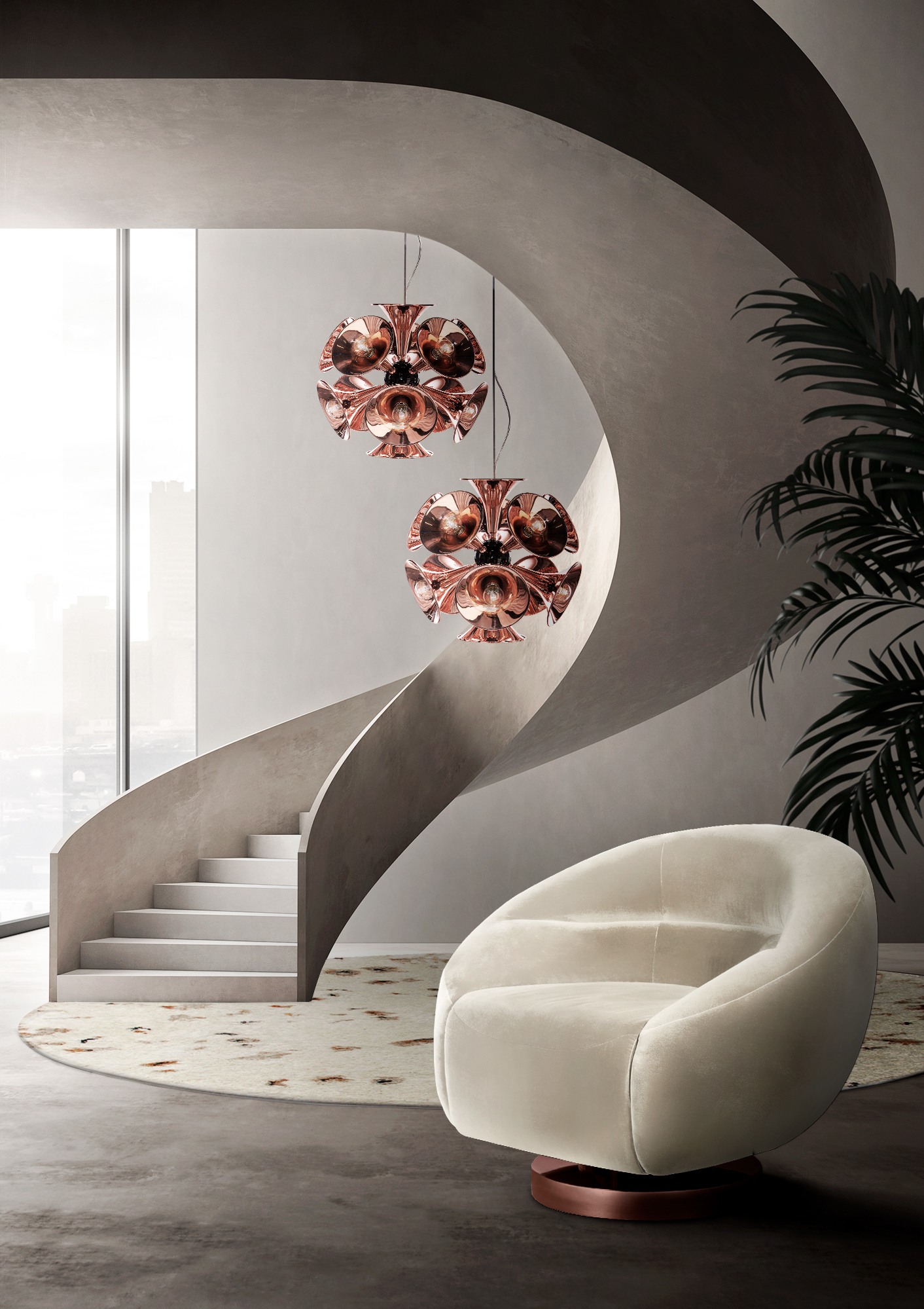 ELEGANT ENTRANCE HALL IN WHITE