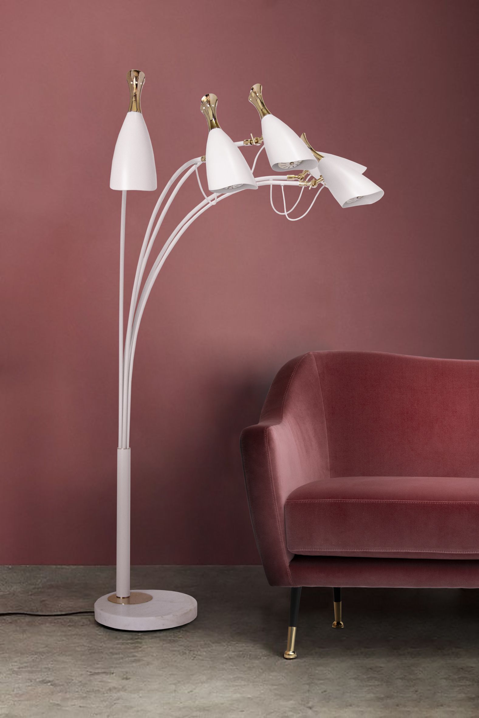 PINK LIVING ROOM DECOR