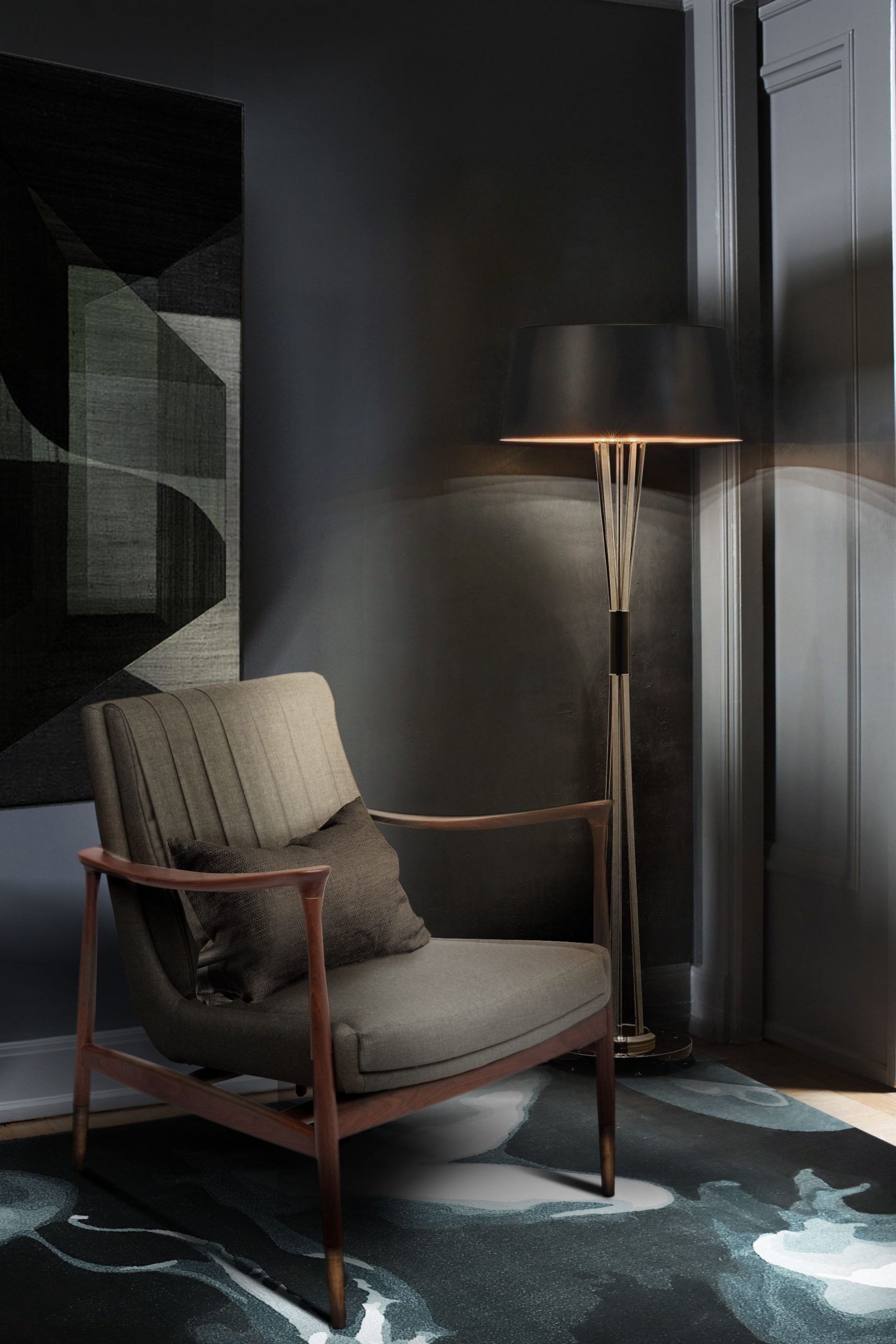 BLACK READING NOOK